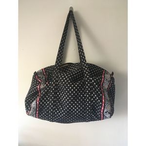 Vera Bradley X-LARGE DUFFEL BAG Red Black & White